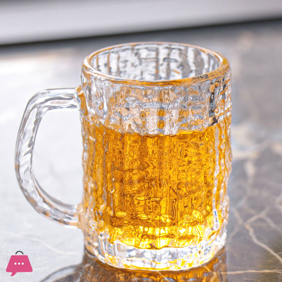 Large Size Beer Mug Glass Mugs for Milk Shakes and Juices 1-Pcs