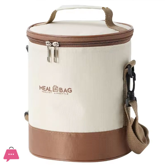 MEAL BAG Student Bento Waterproof Aluminum Foil Thermal Handbag with Steel Lunch Box