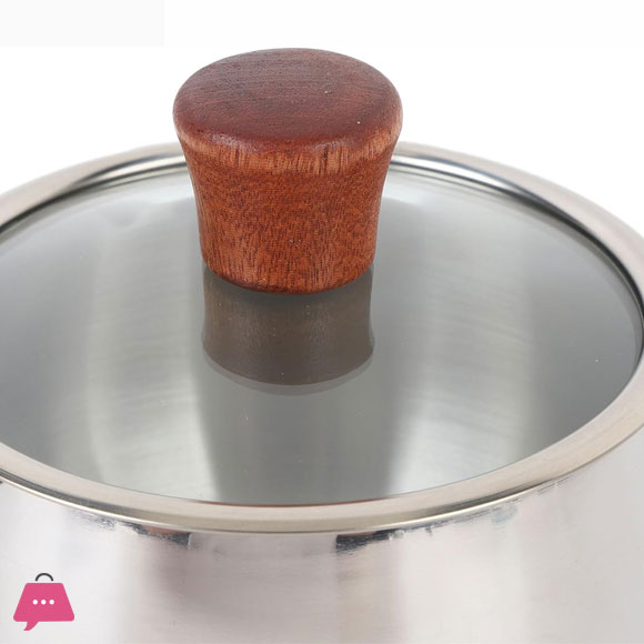 316 Stainless Steel Multifunctional Milk Saucepan with Lid and Heatproof Handle for Cooking Boiling and Simmering