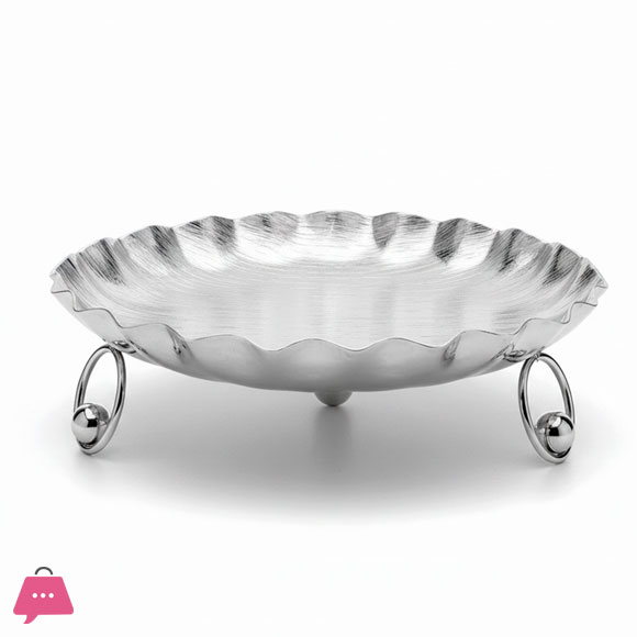 Premium Silver Decorative Serving Plate