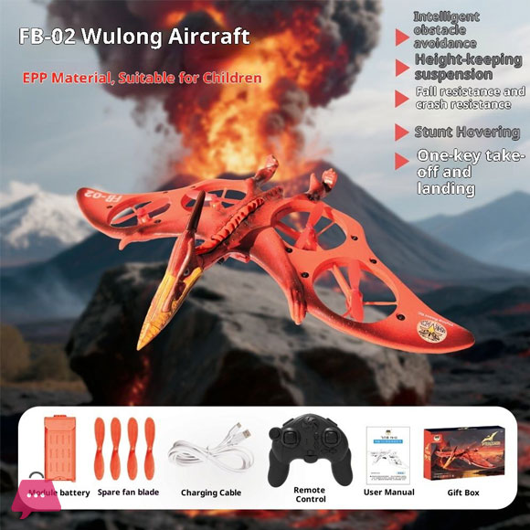 Pterosaur Fighter Simulated Drone Remote Controlled 4-Channel Resin Drone FB-02