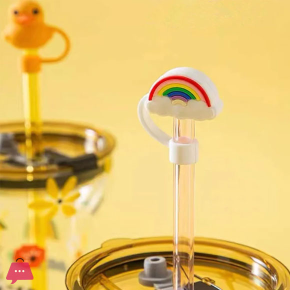 Rainbow Clouds Straw Topper