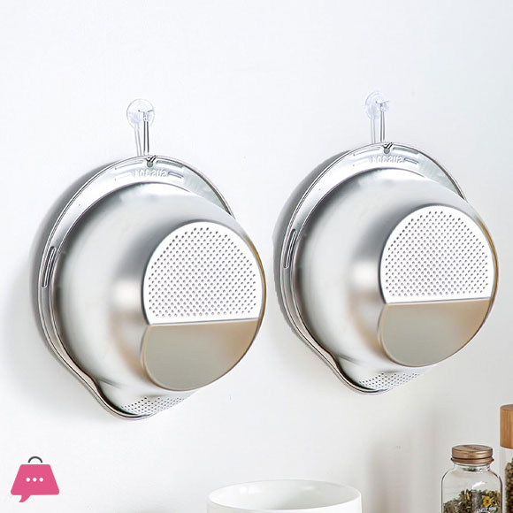 Rice Washing Bowl with Strainer 24 cm