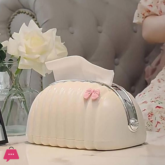 Shell Tissue Box Organizer – Beautiful Tissue Holder for Home Restaurants & Hotels