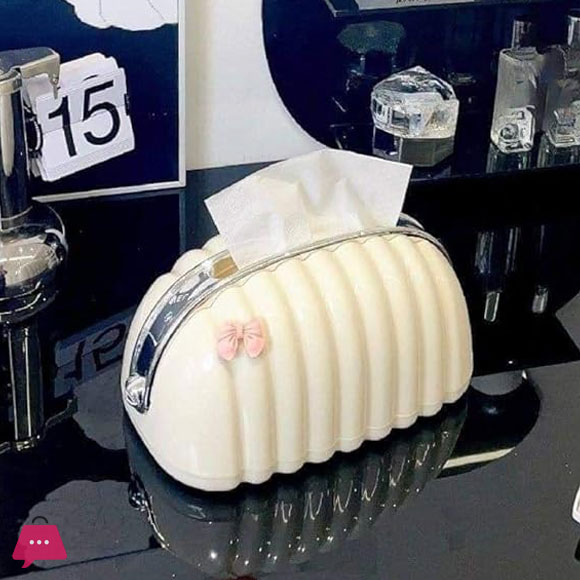 Shell Tissue Box Organizer – Beautiful Tissue Holder for Home Restaurants & Hotels