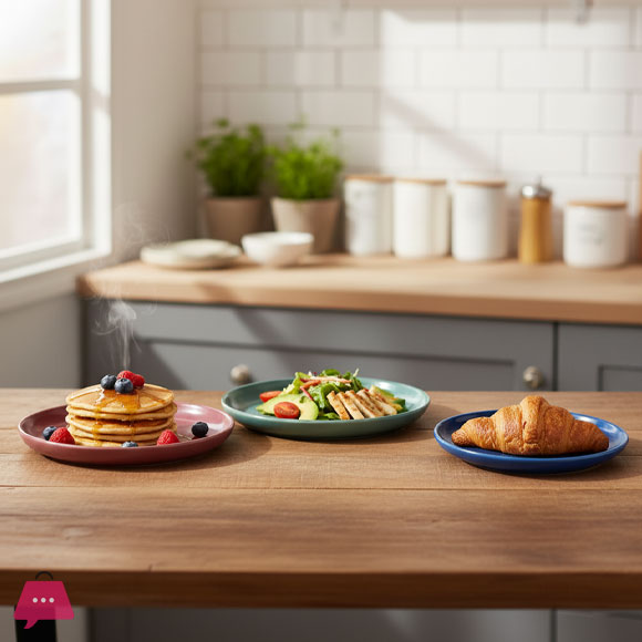 Shoppers Superior Quality Porcelain Dinner & Quater Plate 1-Pcs