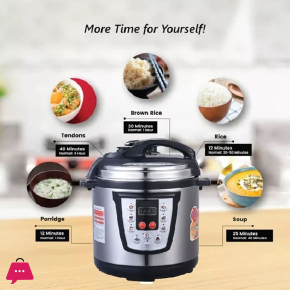Silver Crest 1000W 6 Liters 10 In 1 Electric Pressure Cooker | SC-896