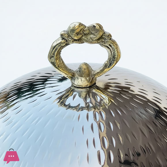 Stainless Steel Dome Serving Platter With Lid