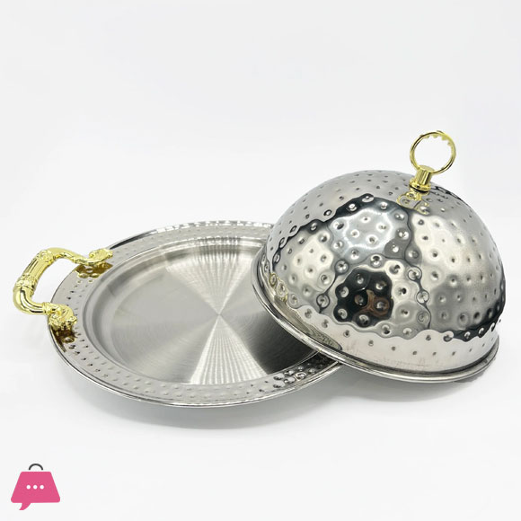 Stainless Steel Serving Platter Mandi Rice BBQ Serving Platter