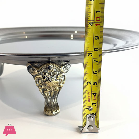 Stainless Steel Serving Platter Stand With Lid