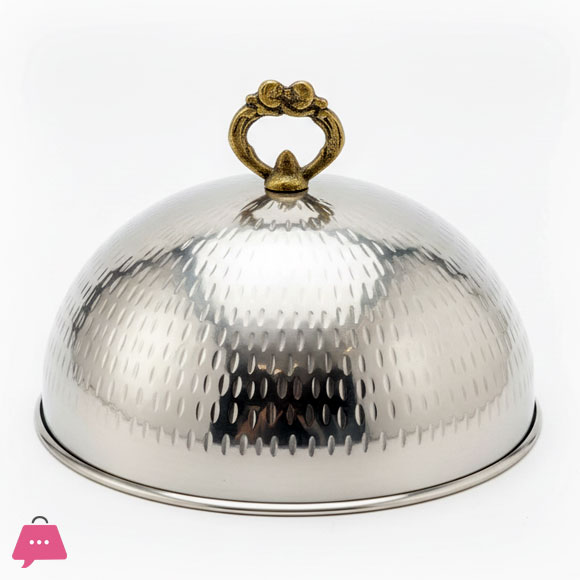Stainless Steel Serving Platter Stand With Lid