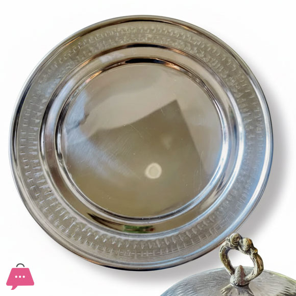 Stainless Steel Serving Platter Stand With Lid