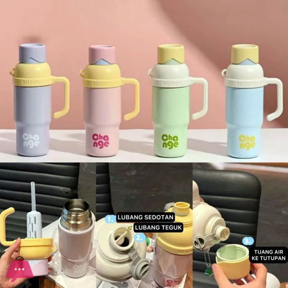 Tumbler Change Pastel 680ml Stainless SUS 316 Viral Tumbler Pastel Color Tumbler