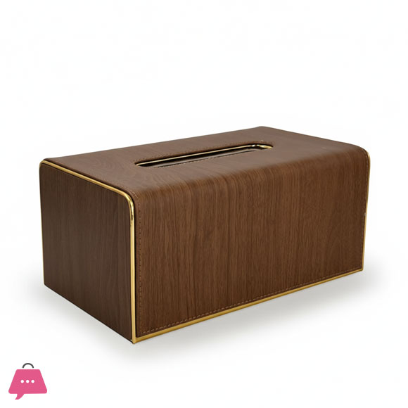 1 Leather Tissue Box, Rectangular Tissue Box