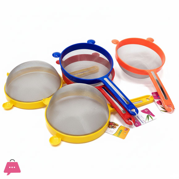 1-Pcs Fine Mesh Strainer Set Food Flour Sieve