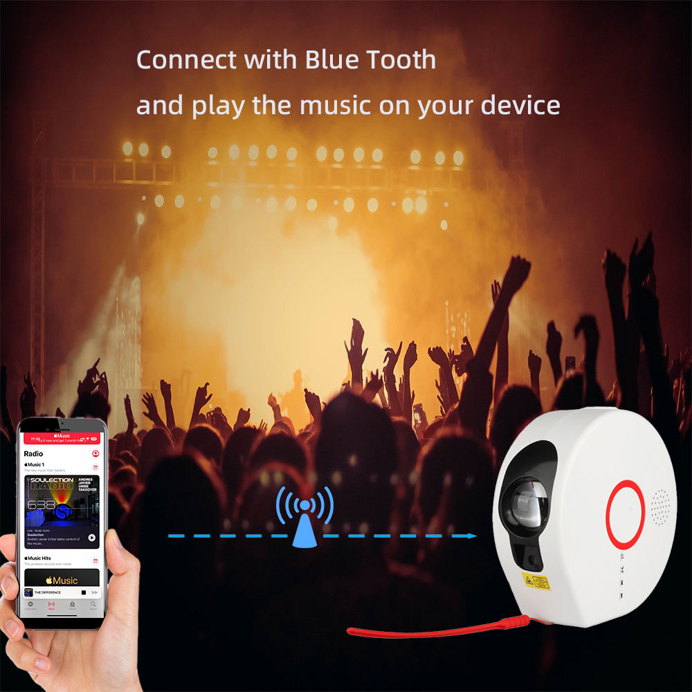 Star And Galaxy Projector With BT Speaker