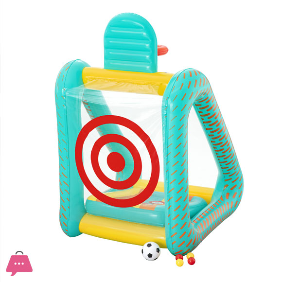 3 in 1 Throwing Game Bullseye 127 x 109 x 178 cm - 52813