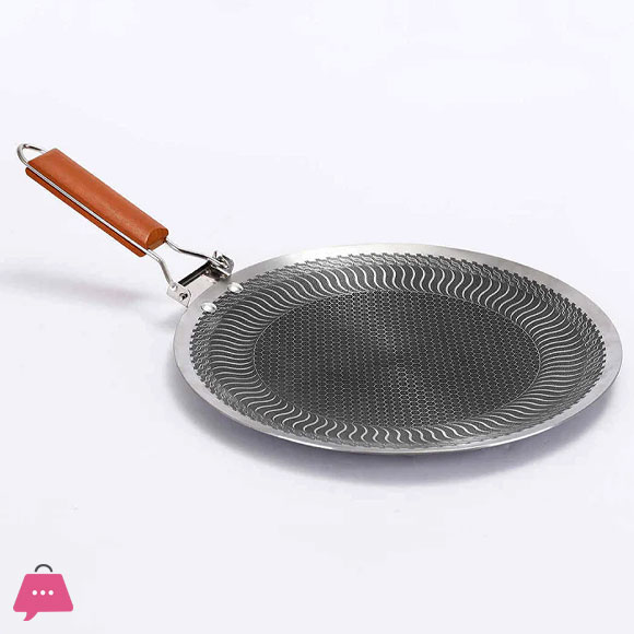 316 Laser Coated Honeycomb Stainless Steel Tawa 34CM