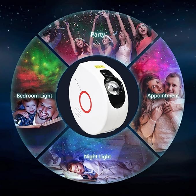 Star And Galaxy Projector With BT Speaker