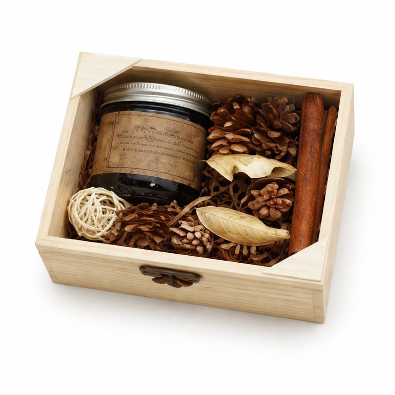 Scented Candle Wooden Gift Box Set – Premium Aromatherapy Décor Gift