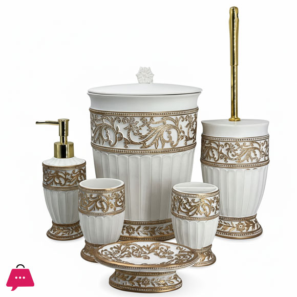 Modern Resin Made Bathroom Accessories Set 7 Pcs in Pakistan (Copy)