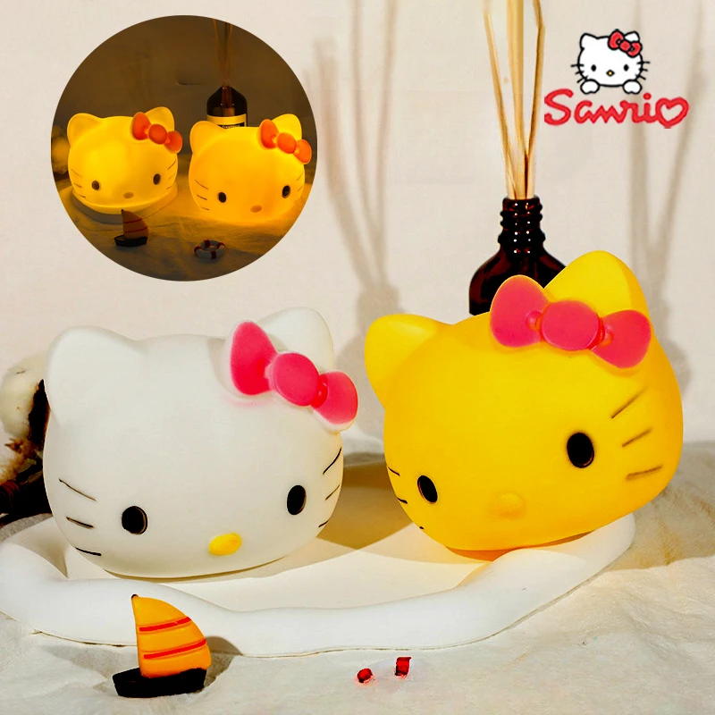 Hello Kitty Night Light Cartoon Cute Bedside Lamp