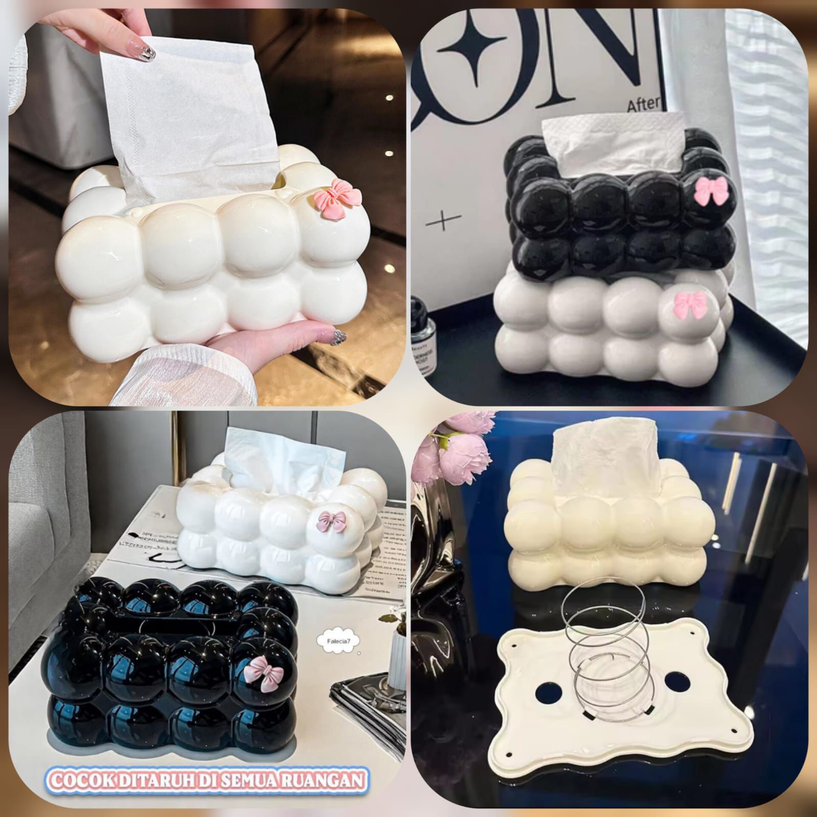 Bubble Tissue Box – Cute Cloud Design Tissue Holder
