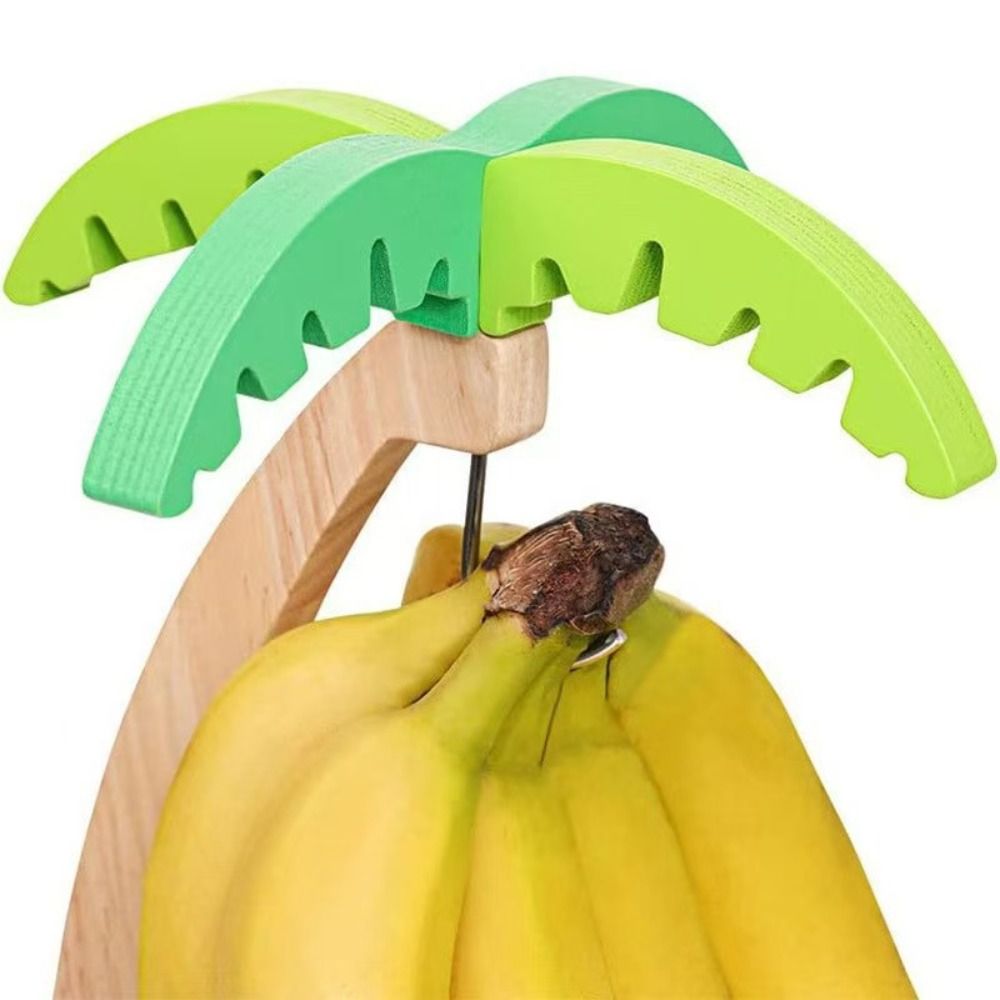 Wooden Banana Rack Creative Space Saving Fruit Vertical Storage Rack
