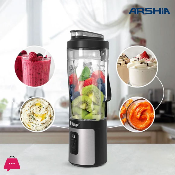 Arshia Flugel Portable Blender Black 6214
