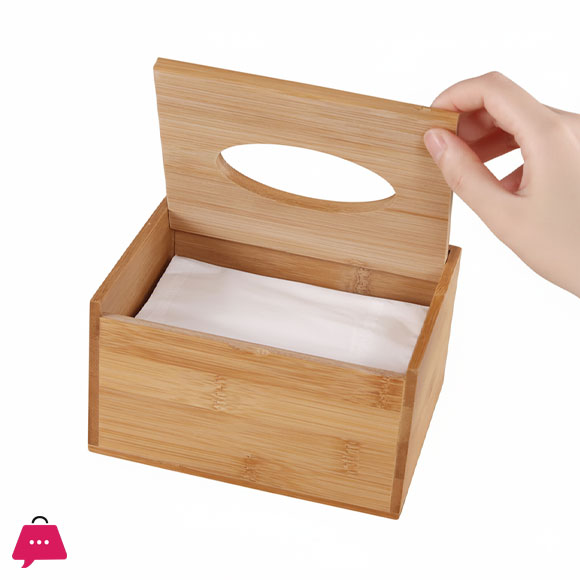 Bamboo Wooden Tissue Box