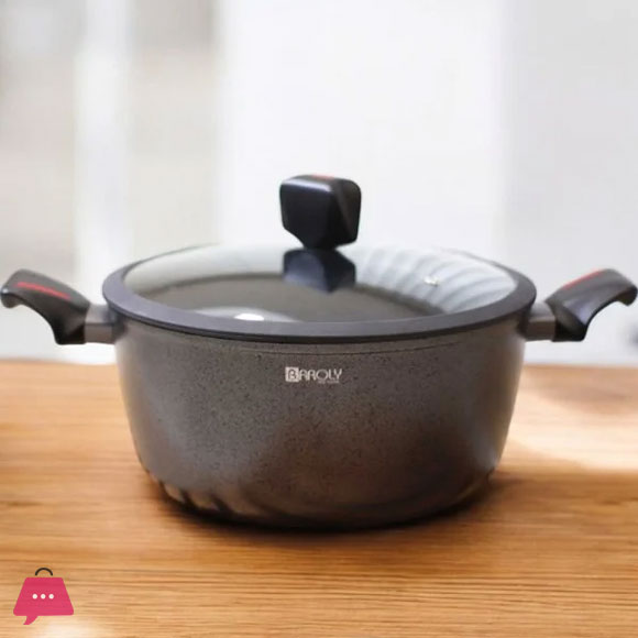 BAROLY Non-stick Casserole Dish with Glass Lid
