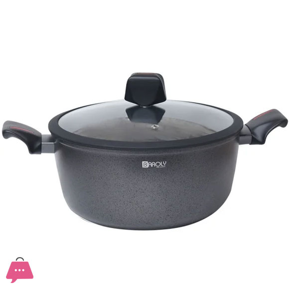 BAROLY Non-stick Casserole Dish with Glass Lid