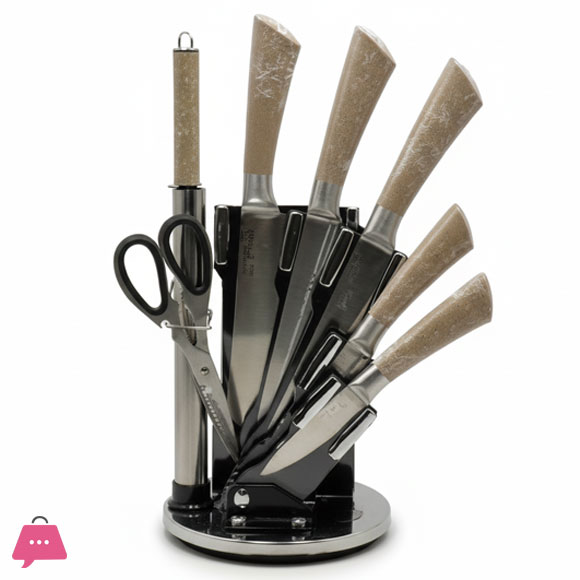 BASS 8-Piece Knife Set Creative Kitchen Experience – Modern Kitchen Essentials