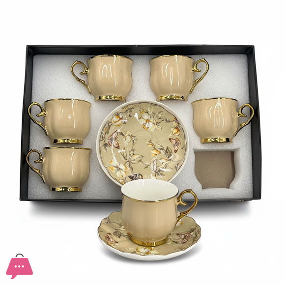 Bone China Tea Cup Saucer Set