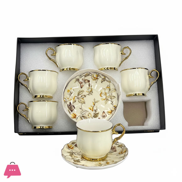 Bone China Tea Cup Saucer Set