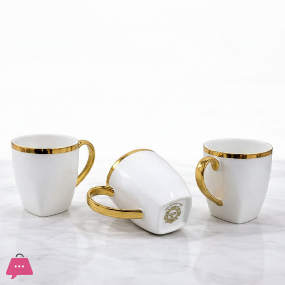 BONE GOLD MUG PACK OF 6