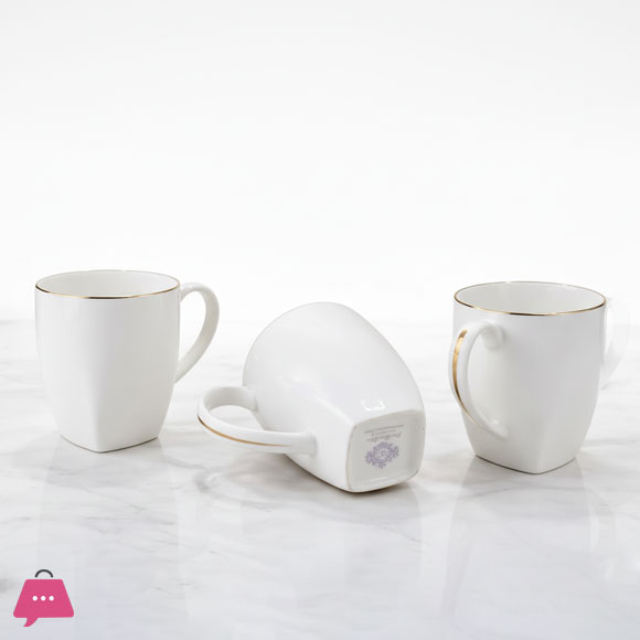 BONE GOLD MUG PACK OF 6