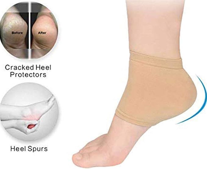 Moisturizing Silicone Gel Heel Socks - 1 Pair