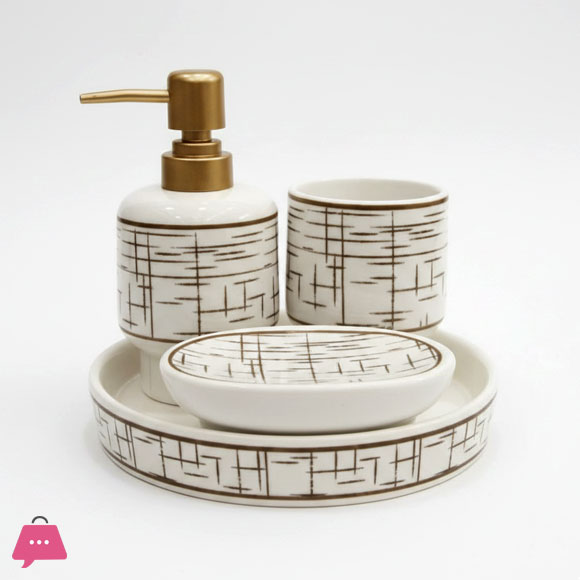 Ceramic Bathroom Set 4 Pieces