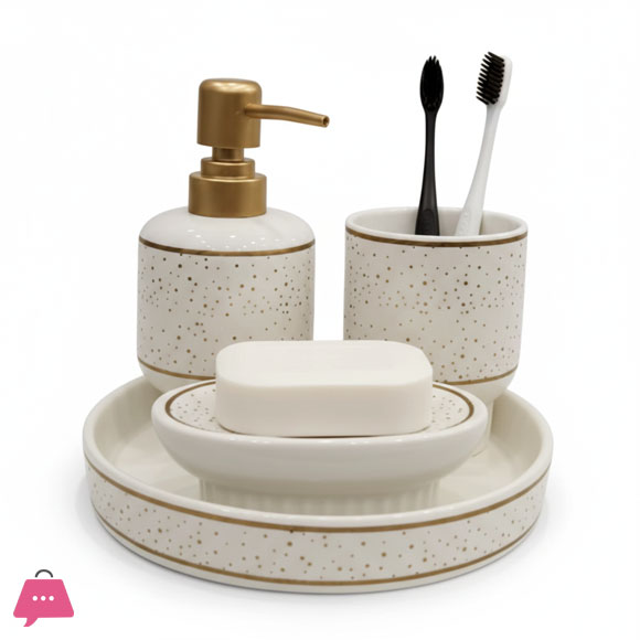 Ceramic Bathroom Set 4 Pieces