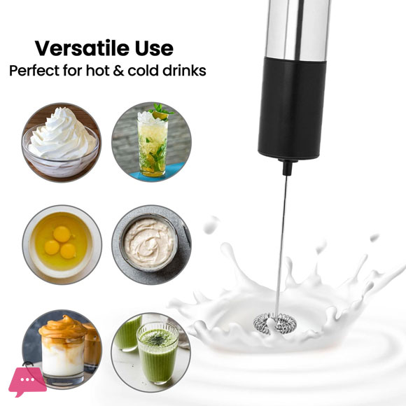 Coffee Mixer Latte Hot Chocolate Electric Milk Frother Blend Cappuccino Whisk