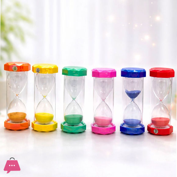 Colorful Hourglass with Plastic Frame