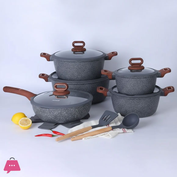 Donnor 15-Pcs Non-Stick Cookware Set