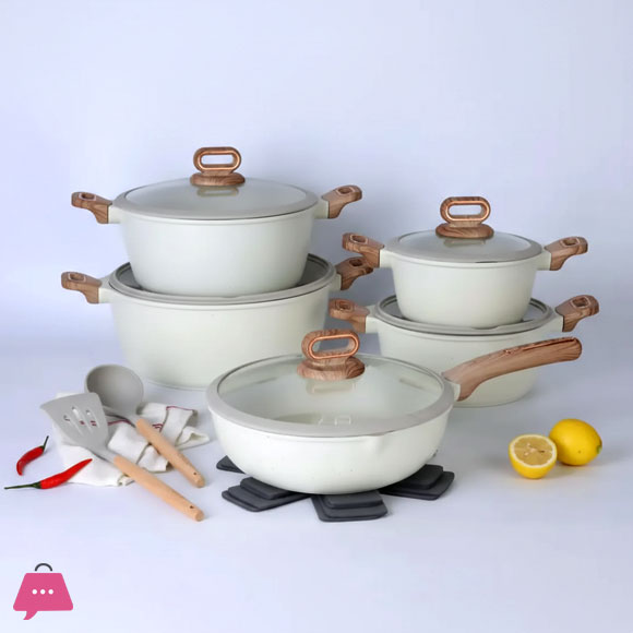 Donnor 15-Pcs Non-Stick Cookware Set
