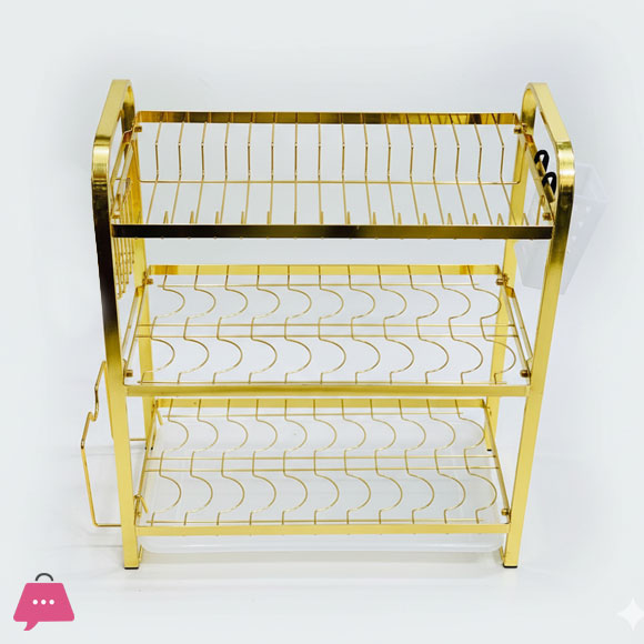Luxe Gold 2 & 3 Tier Dish Drying Rack