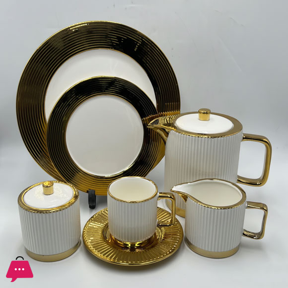Golden Embrace Tea White Gold - 24 Piece