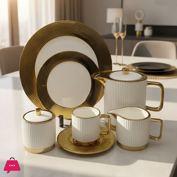 Golden Embrace Tea White Gold - 24 Piece