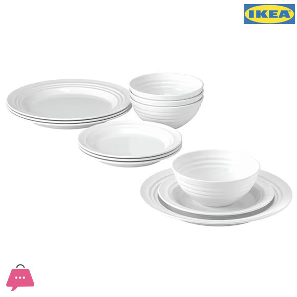 IKEA FAVORISERA 12-Piece Dinnerware Set