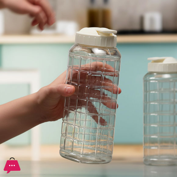 Locknlock Transparent Check Design BPA Free Plastic Bottle 1.5L - Very Light Weight