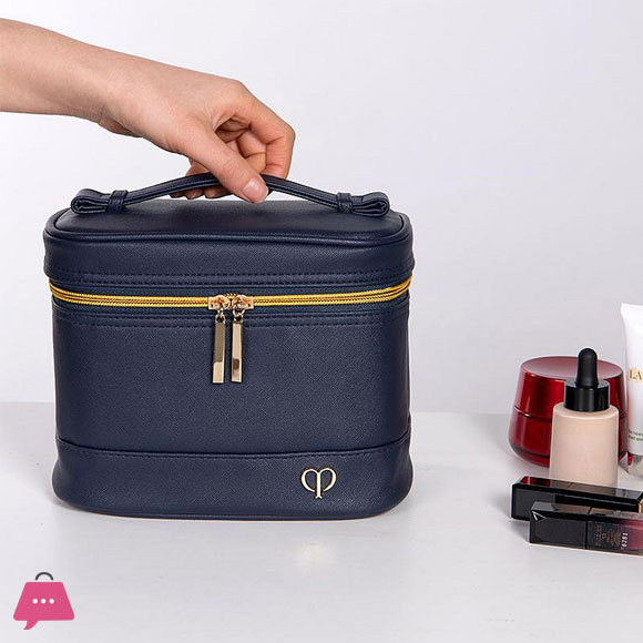 Make-up Storage Bag Large Capacity Simple and Portable with Dividers Cosmetic Bag